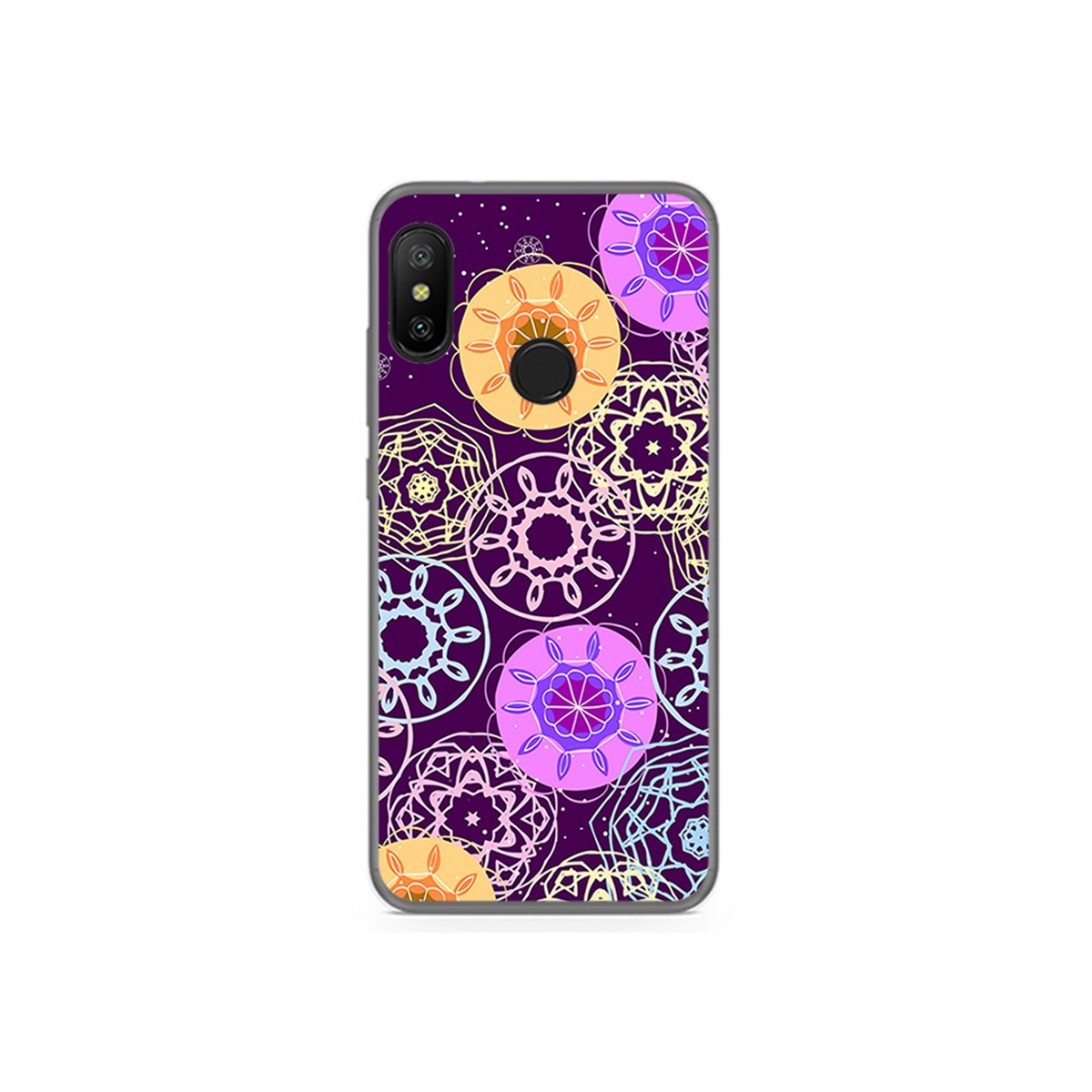 Funda Gel Tpu para Xiaomi Redmi 6 Pro / Mi A2 Lite Diseño Radial Dibujos
