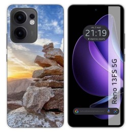 Funda Silicona para Oppo Reno 13FS 4G / 13 FS 5G diseño Sunset Dibujos