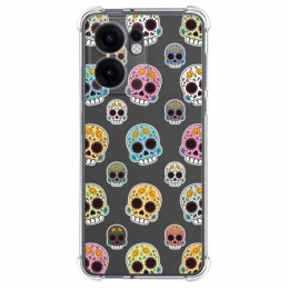 Funda Silicona Antigolpes para Oppo Reno 13FS 4G / 13 FS 5G diseño Catrina Dibujos