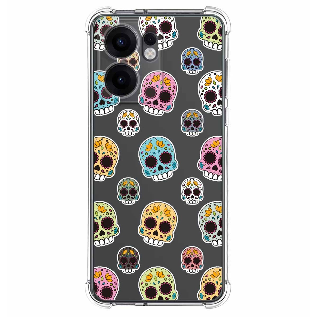 Funda Silicona Antigolpes para Oppo Reno 13FS 4G / 13 FS 5G diseño Catrina Dibujos
