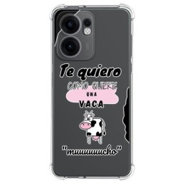 Funda Silicona Antigolpes para Oppo Reno 13FS 4G / 13 FS 5G diseño Vaca Dibujos