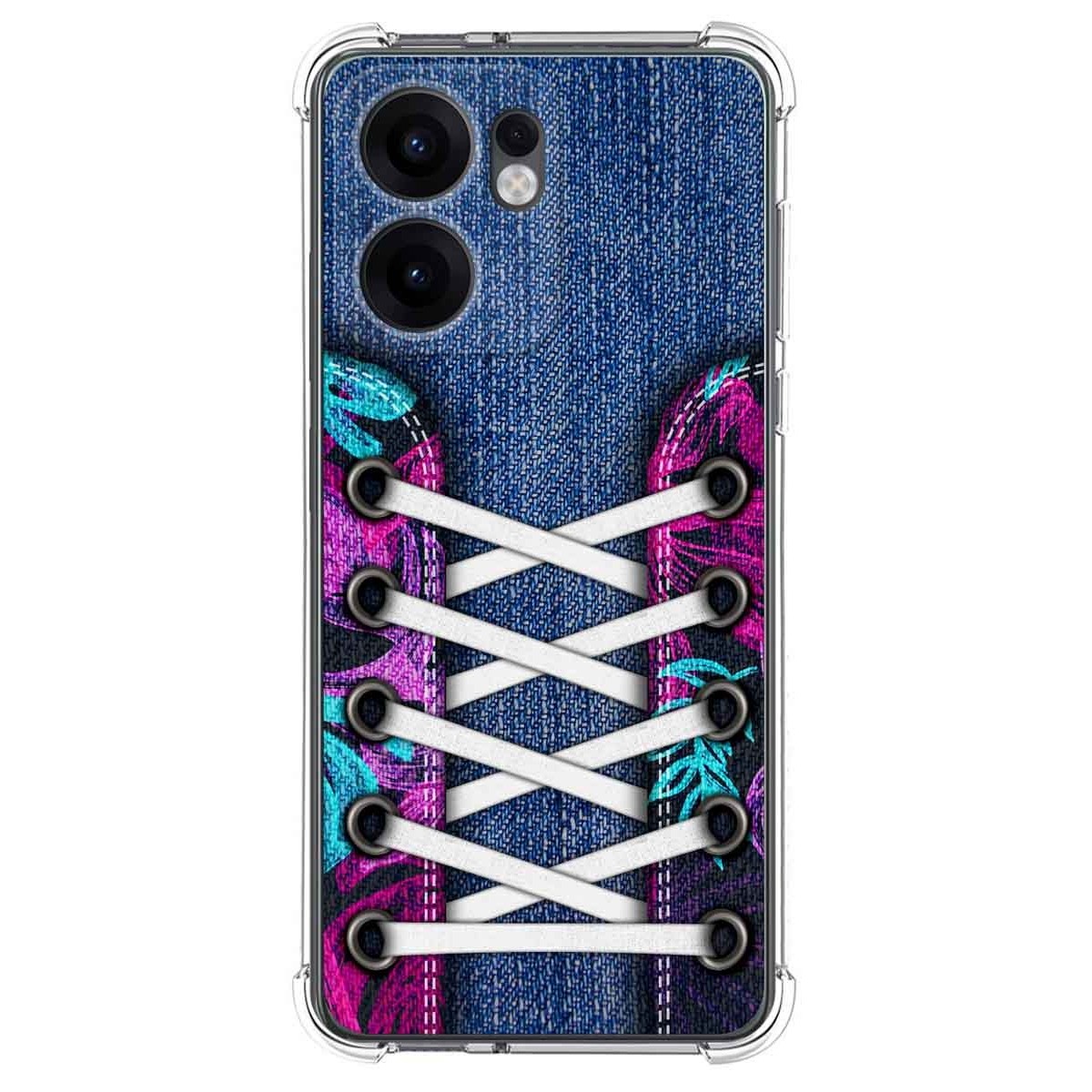 Funda Silicona Antigolpes para Oppo Reno 13FS 4G / 13 FS 5G diseño Zapatillas 06 Dibujos