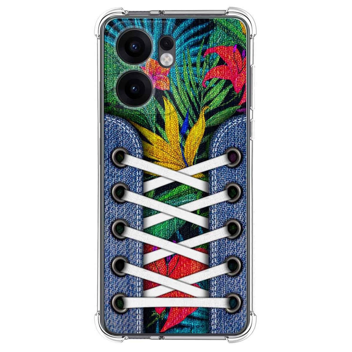Funda Silicona Antigolpes para Oppo Reno 13FS 4G / 13 FS 5G diseño Zapatillas 12 Dibujos