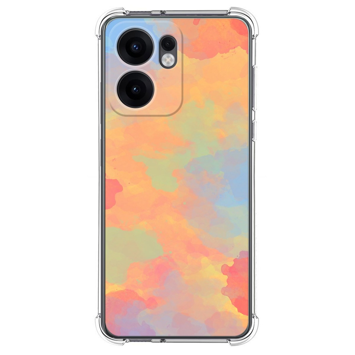 Funda Silicona Antigolpes para Oppo Reno 13FS 4G / 13 FS 5G diseño Acuarela 08 Dibujos