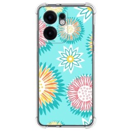 Funda Silicona Antigolpes para Oppo Reno 13FS 4G / 13 FS 5G diseño Flores 05 Dibujos