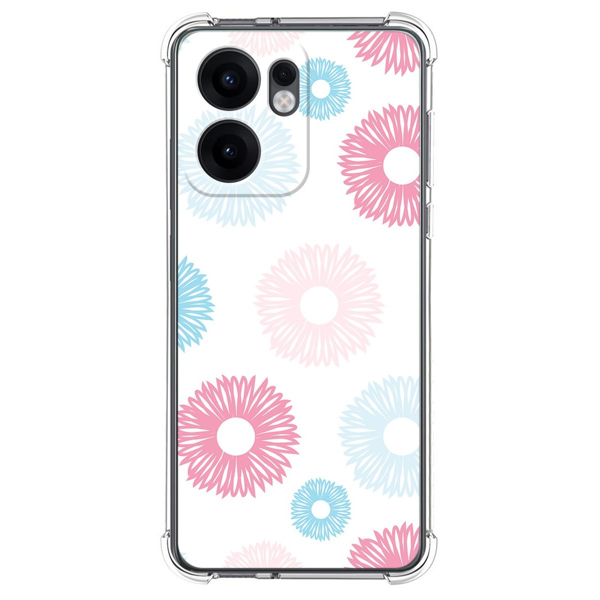 Funda Silicona Antigolpes para Oppo Reno 13FS 4G / 13 FS 5G diseño Flores 06 Dibujos