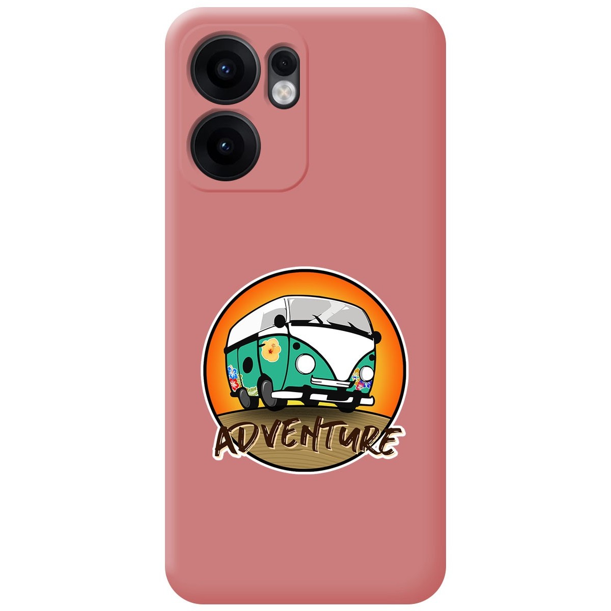 Funda Silicona Líquida Rosa para Oppo Reno 13FS 4G / 13 FS 5G diseño Adventure Dibujos