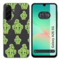 Funda Silicona Transparente para Samsung Galaxy A26 5G diseño Cactus Dibujos
