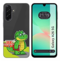Funda Silicona Transparente para Samsung Galaxy A26 5G diseño Coco Dibujos