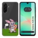 Funda Silicona Transparente para Samsung Galaxy A26 5G diseño Conejo Dibujos