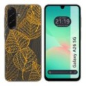 Funda Silicona Transparente para Samsung Galaxy A26 5G diseño Hojas Dibujos