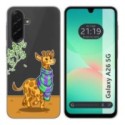 Funda Silicona Transparente para Samsung Galaxy A26 5G diseño Jirafa Dibujos