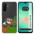 Funda Silicona Transparente para Samsung Galaxy A26 5G diseño Panda Dibujos