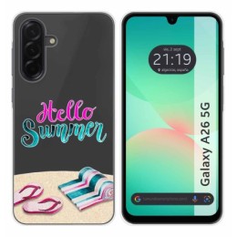 Funda Silicona Transparente para Samsung Galaxy A26 5G diseño Summer Dibujos