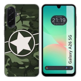 Funda Silicona para Samsung Galaxy A26 5G diseño Camuflaje 01 Dibujos
