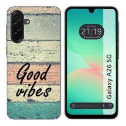 Funda Silicona para Samsung Galaxy A26 5G diseño Madera 01 Dibujos