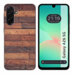 Funda Silicona para Samsung Galaxy A26 5G diseño Madera 03 Dibujos