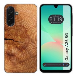 Funda Silicona para Samsung Galaxy A26 5G diseño Madera 04 Dibujos