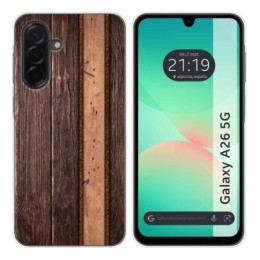 Funda Silicona para Samsung Galaxy A26 5G diseño Madera 05 Dibujos