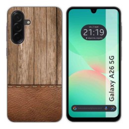 Funda Silicona para Samsung Galaxy A26 5G diseño Madera 09 Dibujos
