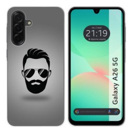 Funda Silicona para Samsung Galaxy A26 5G diseño Barba Dibujos