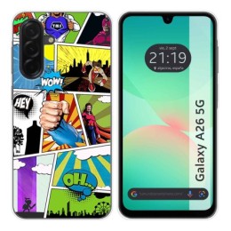 Funda Silicona para Samsung Galaxy A26 5G diseño Comic Dibujos