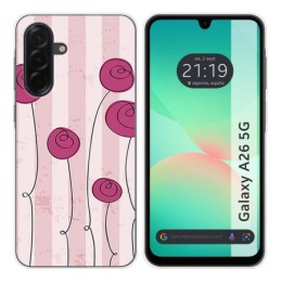 Funda Silicona para Samsung Galaxy A26 5G diseño Flores Vintage Dibujos