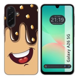 Funda Silicona para Samsung Galaxy A26 5G diseño Helado Chocolate Dibujos