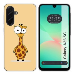 Funda Silicona para Samsung Galaxy A26 5G diseño Jirafa Dibujos