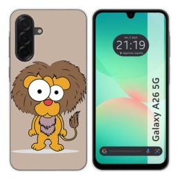 Funda Silicona para Samsung Galaxy A26 5G diseño Leon Dibujos