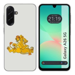 Funda Silicona para Samsung Galaxy A26 5G diseño Leones Dibujos