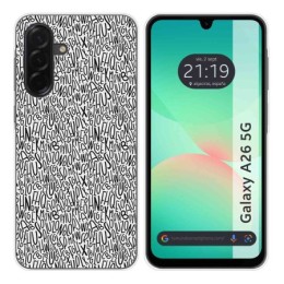 Funda Silicona para Samsung Galaxy A26 5G diseño Letras Dibujos