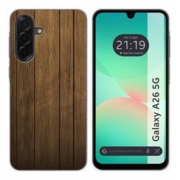 Funda Silicona para Samsung Galaxy A26 5G diseño Madera Dibujos