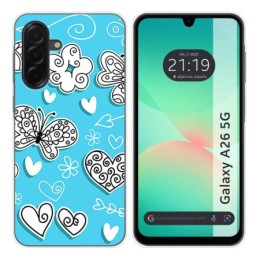 Funda Silicona para Samsung Galaxy A26 5G diseño Mariposas Dibujos