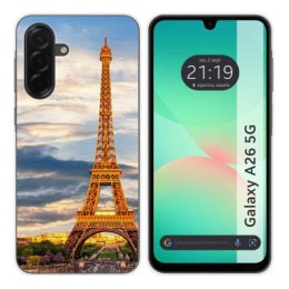 Funda Silicona para Samsung Galaxy A26 5G diseño Paris Dibujos