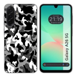 Funda Silicona para Samsung Galaxy A26 5G diseño Snow Camuflaje Dibujos
