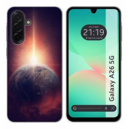 Funda Silicona para Samsung Galaxy A26 5G diseño Tierra Dibujos