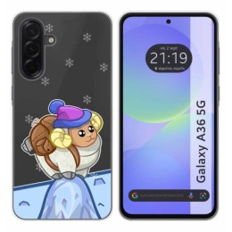 Funda Silicona Transparente para Samsung Galaxy A36 5G diseño Cabra Dibujos