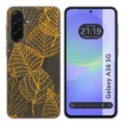 Funda Silicona Transparente para Samsung Galaxy A36 5G diseño Hojas Dibujos