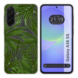 Funda Silicona Transparente para Samsung Galaxy A36 5G diseño Jungla Dibujos