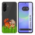Funda Silicona Transparente para Samsung Galaxy A36 5G diseño Tigre Dibujos