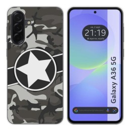 Funda Silicona para Samsung Galaxy A36 5G diseño Camuflaje 02 Dibujos