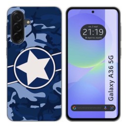 Funda Silicona para Samsung Galaxy A36 5G diseño Camuflaje 03 Dibujos
