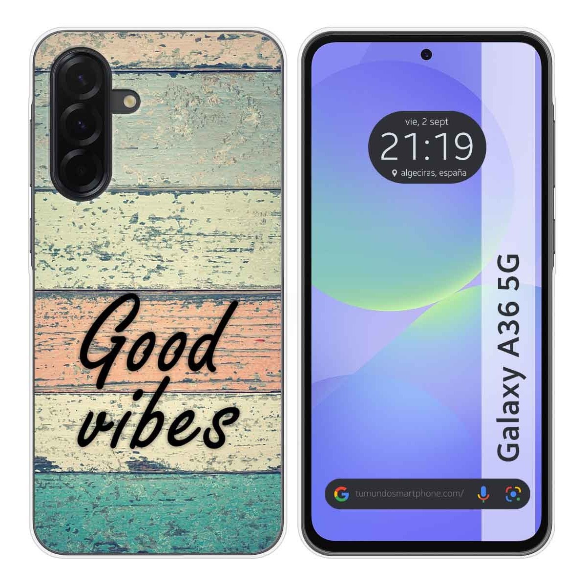 Funda Silicona para Samsung Galaxy A36 5G diseño Madera 01 Dibujos
