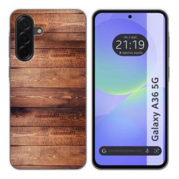 Funda Silicona para Samsung Galaxy A36 5G diseño Madera 02 Dibujos