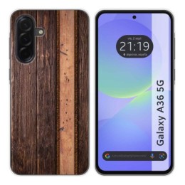 Funda Silicona para Samsung Galaxy A36 5G diseño Madera 05 Dibujos