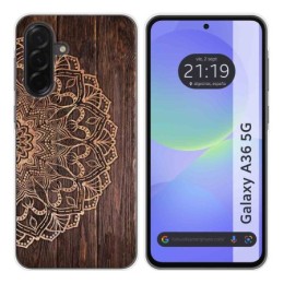Funda Silicona para Samsung Galaxy A36 5G diseño Madera 06 Dibujos