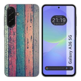 Funda Silicona para Samsung Galaxy A36 5G diseño Madera 10 Dibujos