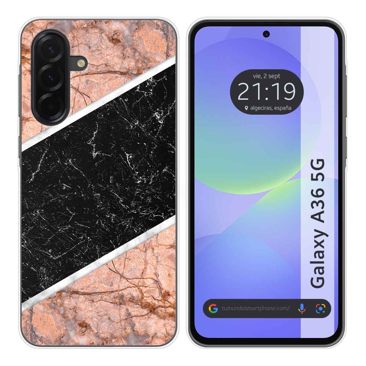 Funda Silicona para Samsung Galaxy A36 5G diseño Mármol 07 Dibujos