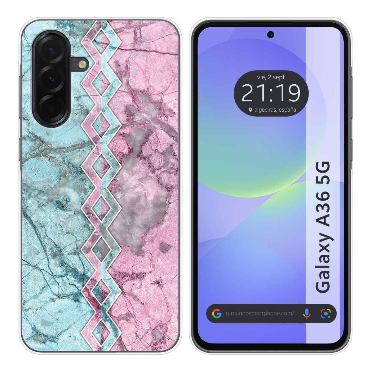 Funda Silicona para Samsung Galaxy A36 5G diseño Mármol 08 Dibujos